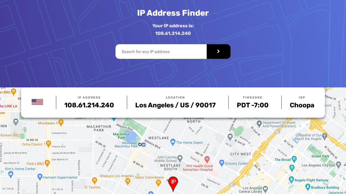 IP Address Finder